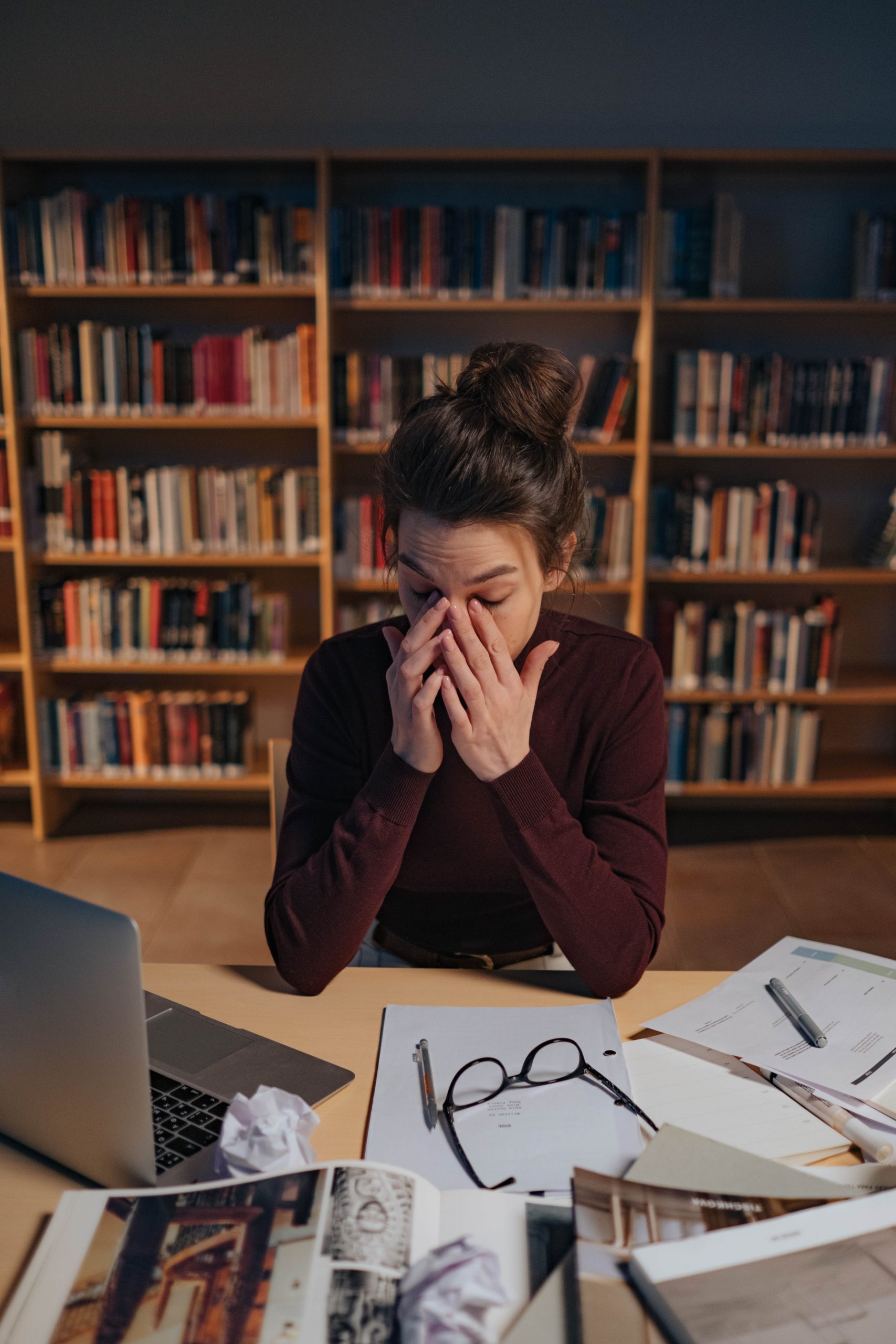 femme stressée